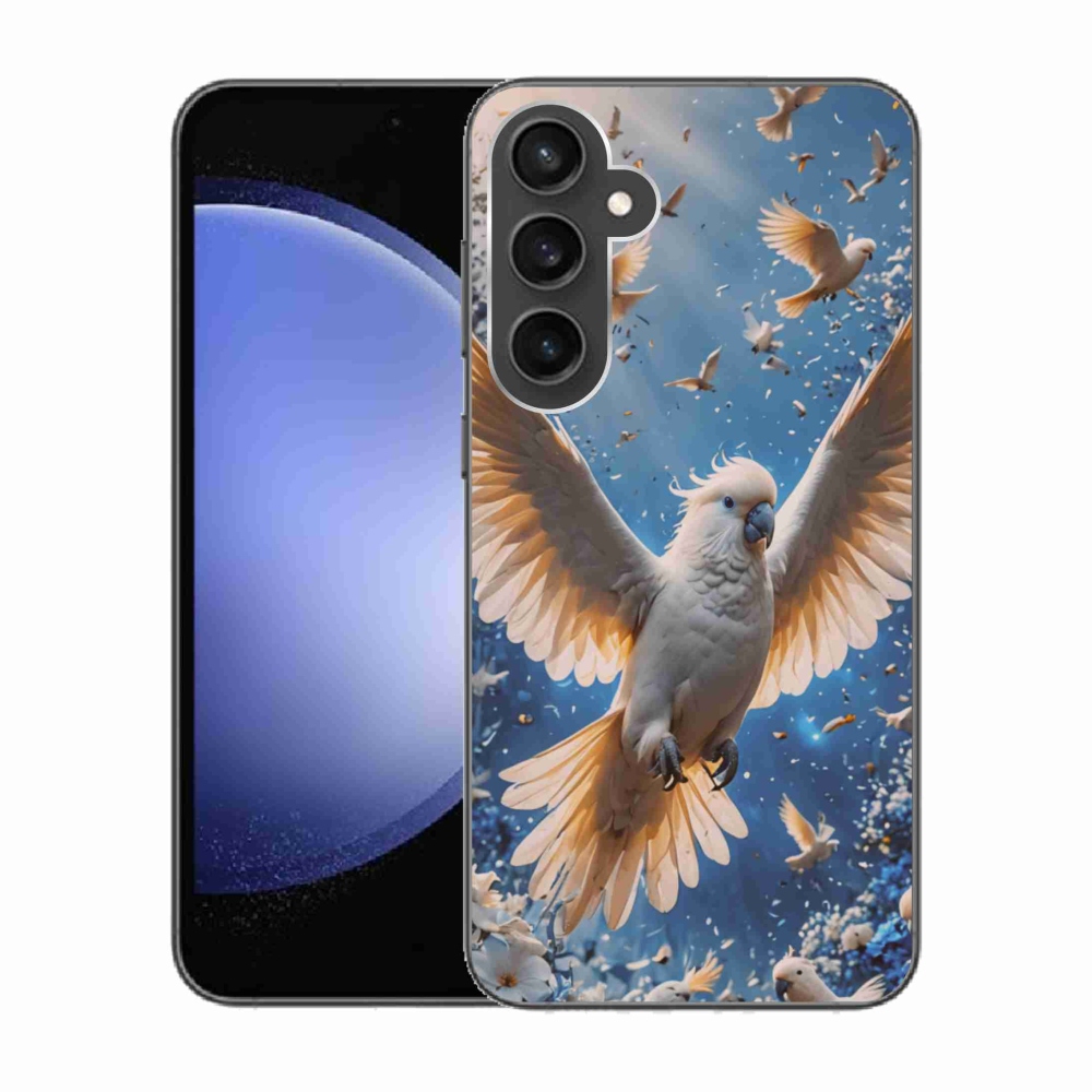 Gél borítás mmCase Samsung Galaxy S23 FE készülékhez - papagáj kakadu