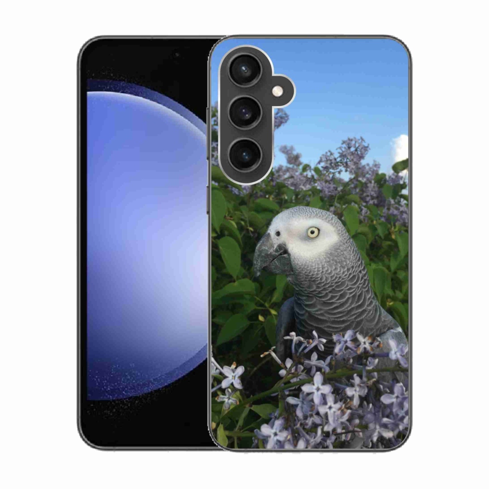 Gél borítás mmCase Samsung Galaxy S23 FE készülékhez - papagáj jacco