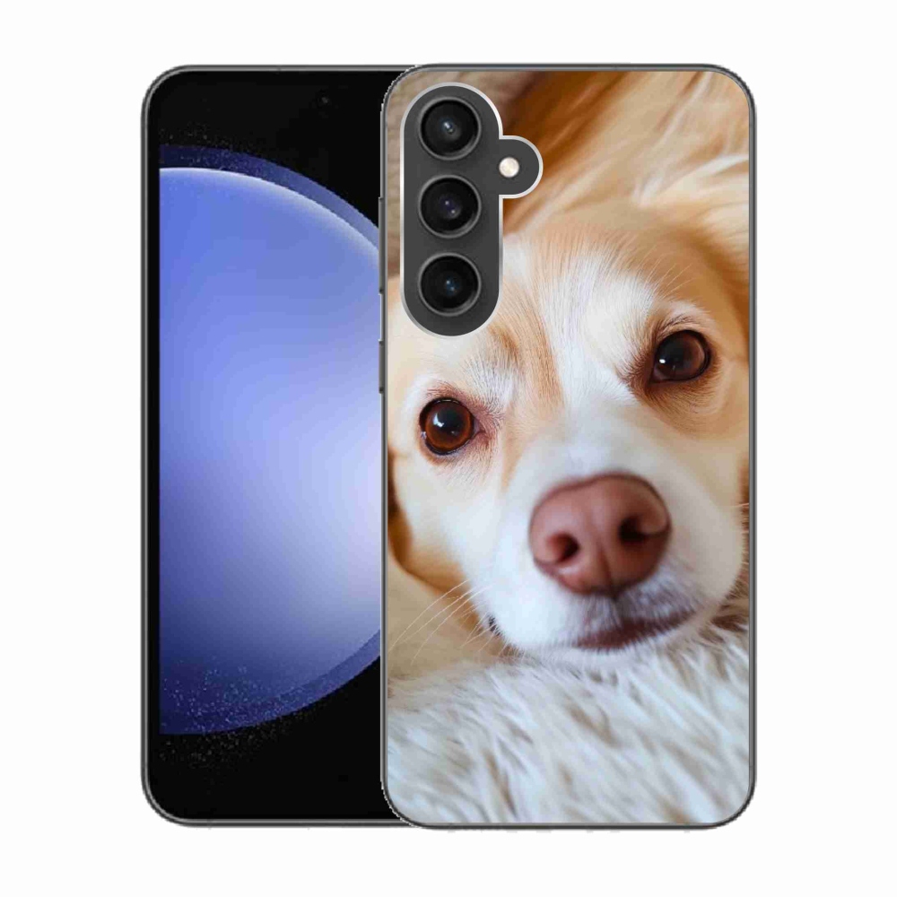Gél borítás mmCase Samsung Galaxy S23 FE készülékhez - Aranyos csivava