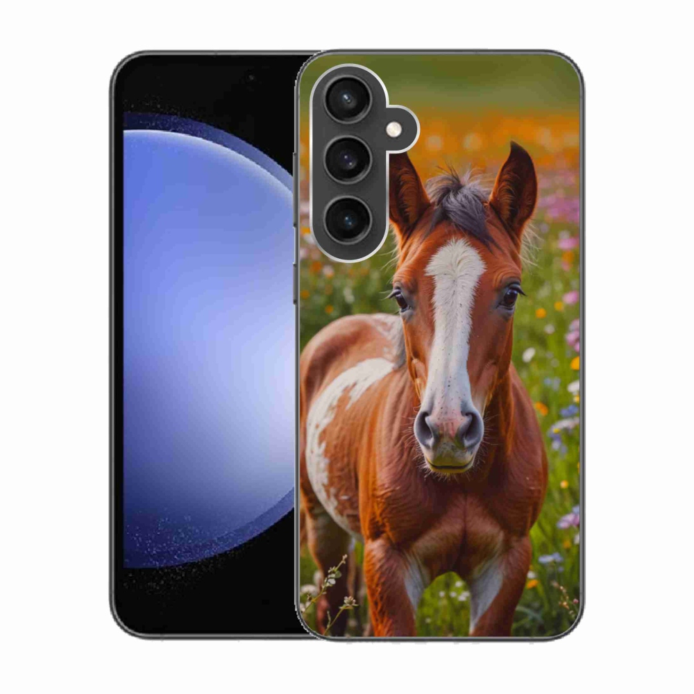 Gél borítás mmCase Samsung Galaxy S23 FE - aranyos csikóhoz