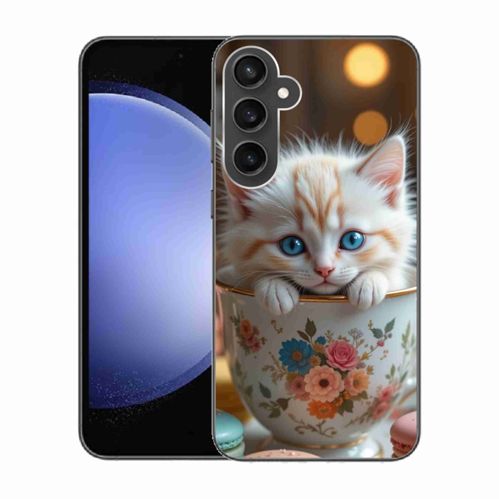 Gél borítás mmCase Samsung Galaxy S23 FE - aranyos cica 6