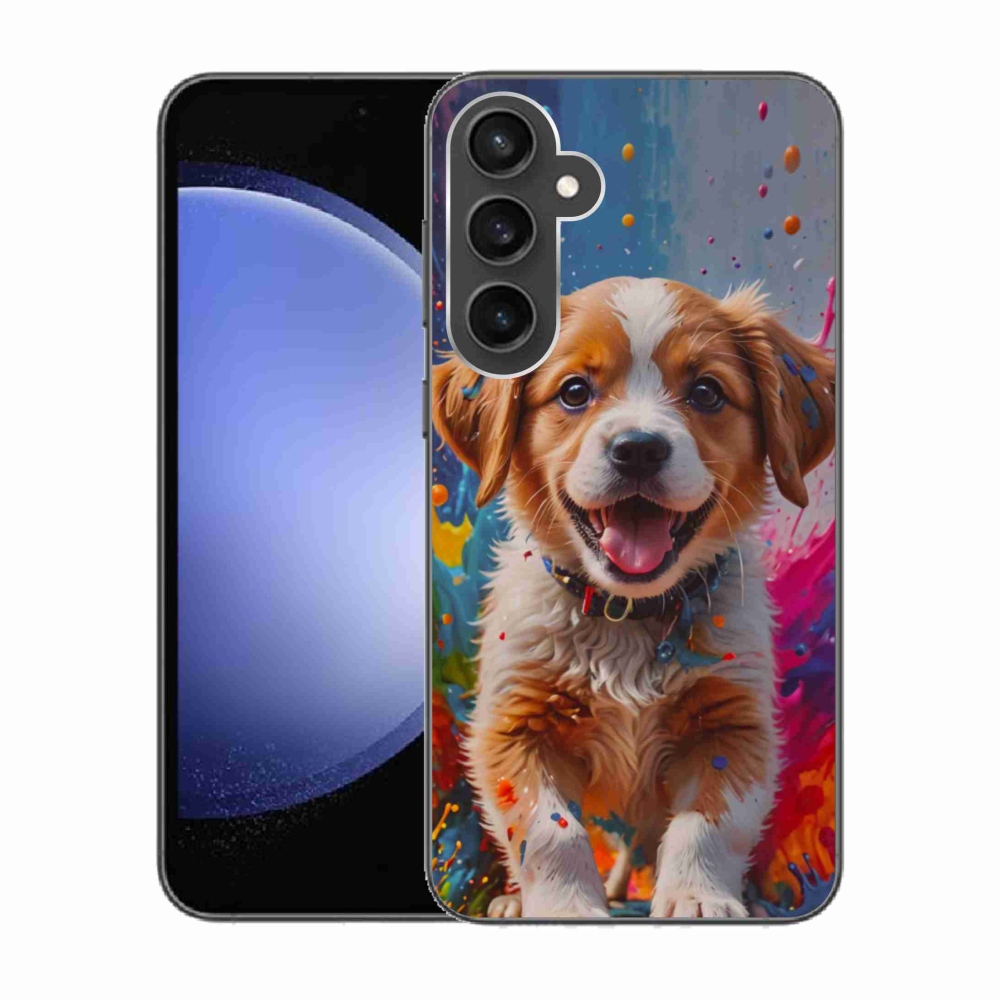 Gél borítás mmCase Samsung Galaxy S23 FE - aranyos kiskutya 3