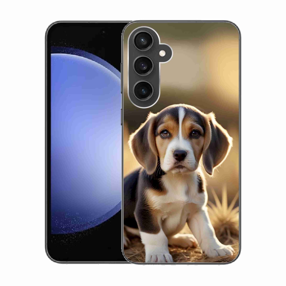 Gél borítás mmCase Samsung Galaxy S23 FE készülékhez - aranyos beagle