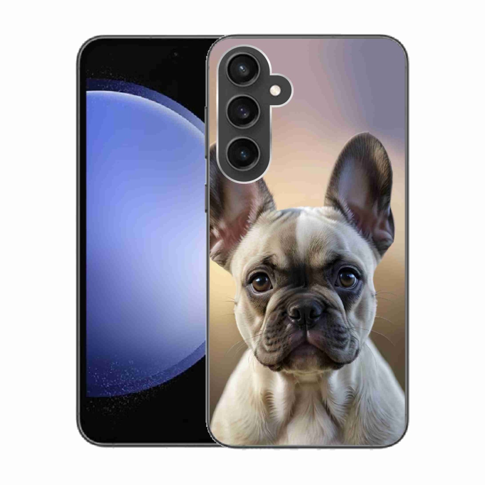 Gél borítás mmCase Samsung Galaxy S23 FE - aranyos francia bulldoghoz