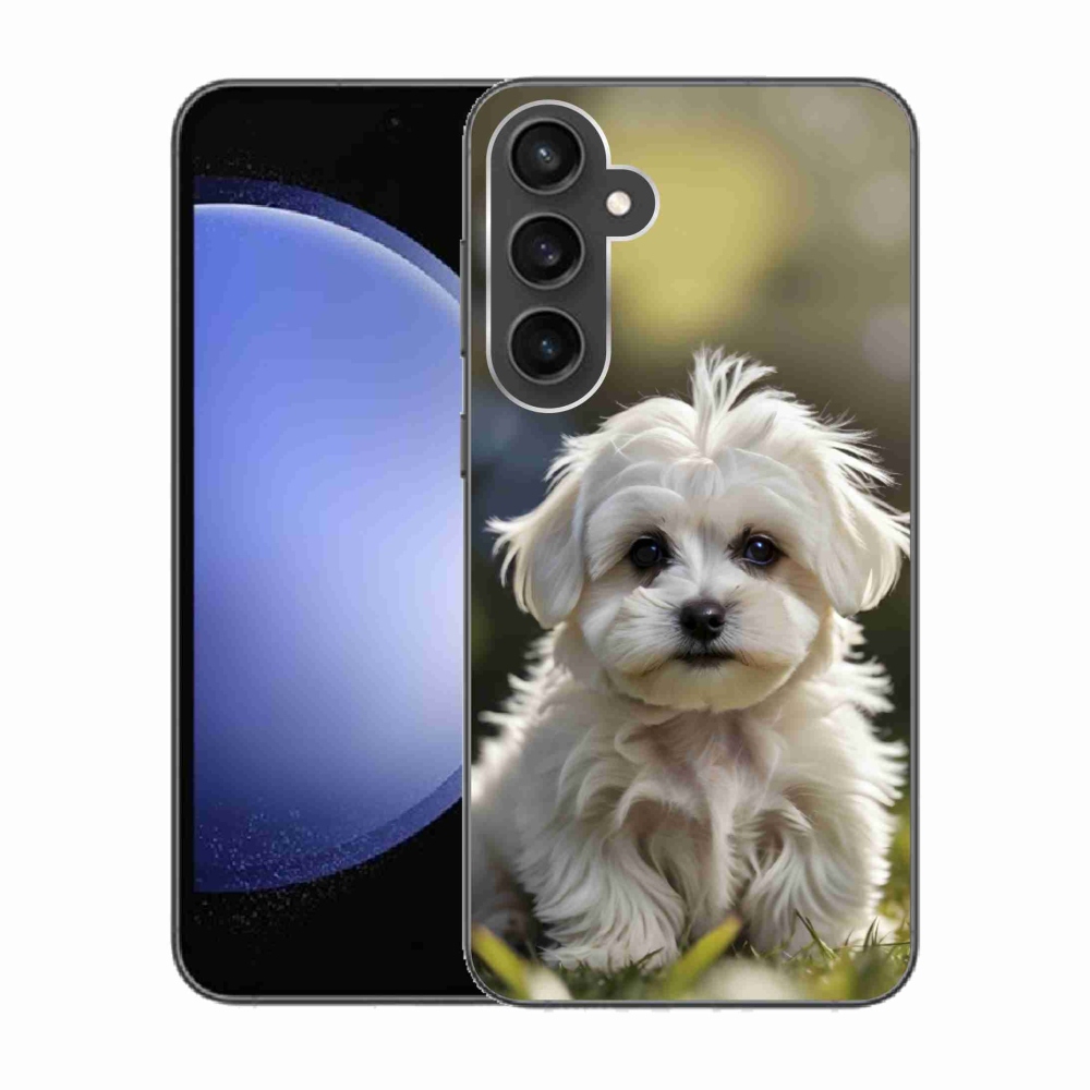 Gél borítás mmCase Samsung Galaxy S23 FE készülékhez - aranyos máltai kutya