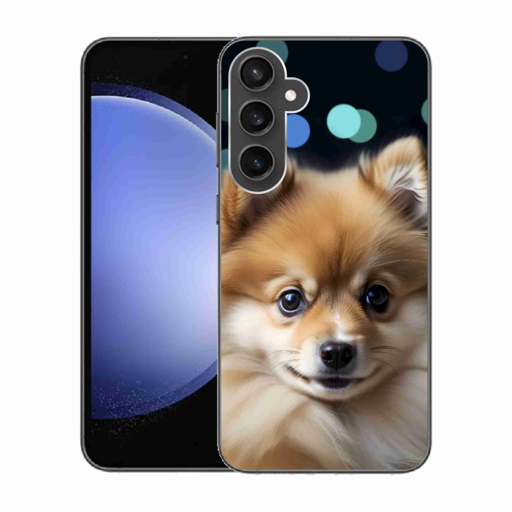 Gél borítás mmCase Samsung Galaxy S23 FE - aranyos pomerániai állathoz