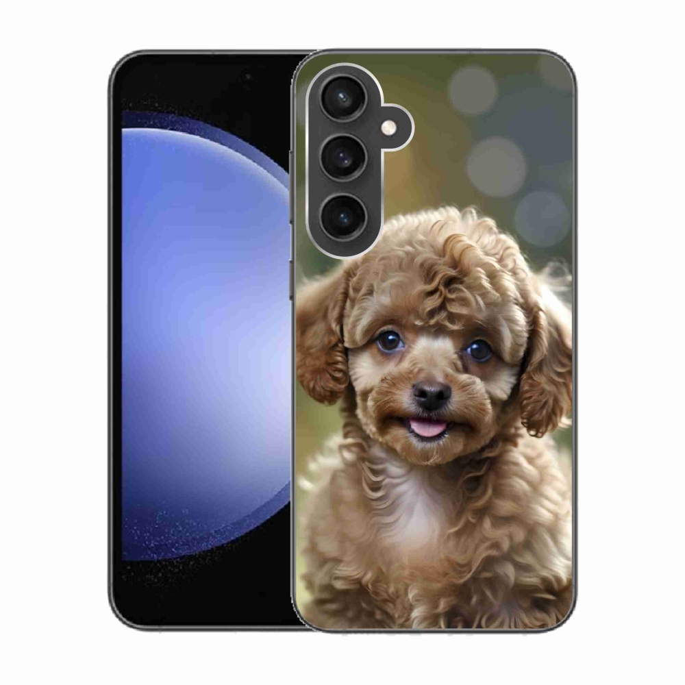 Gél borítás mmCase Samsung Galaxy S23 FE készülékhez - aranyos uszkár