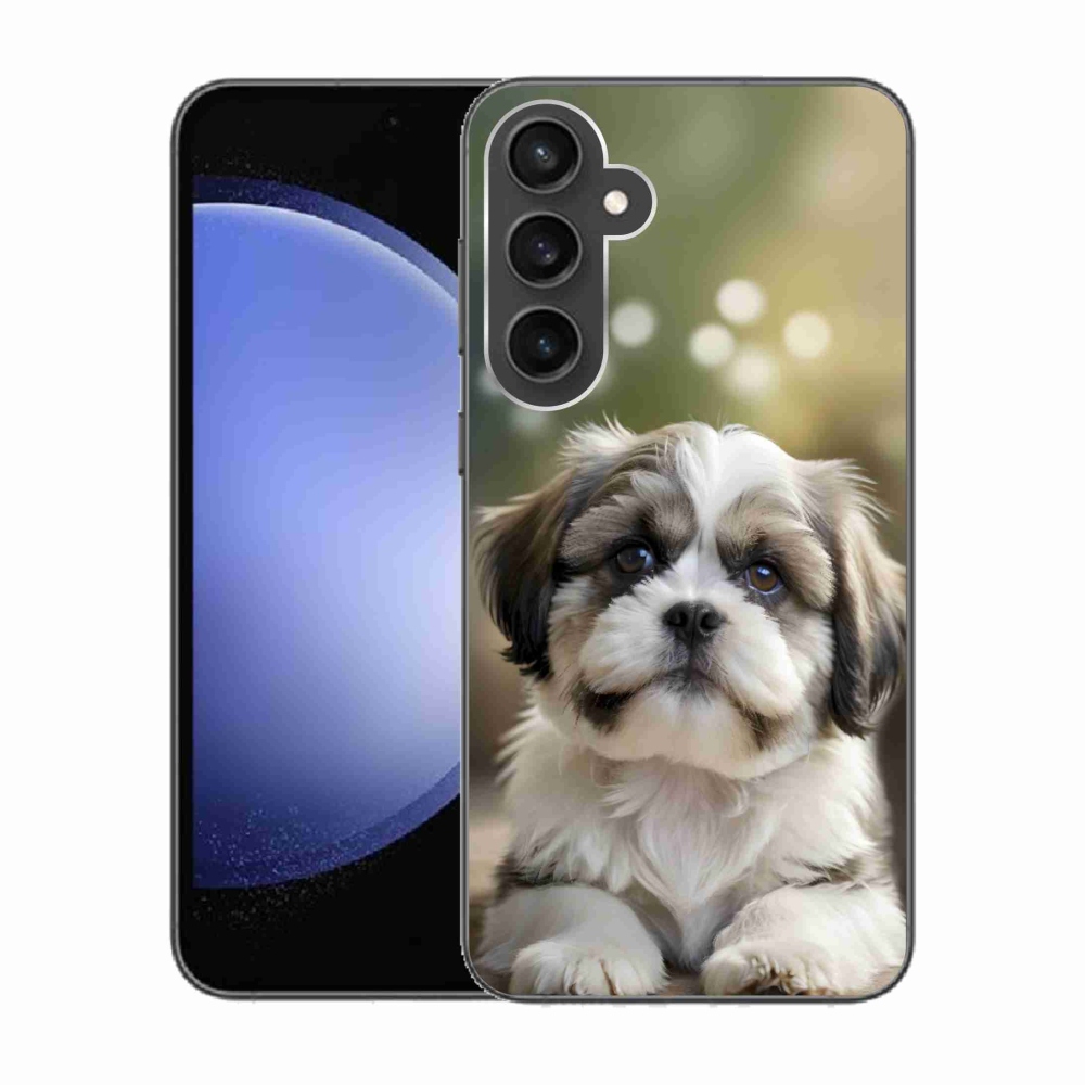Gél borítás mmCase Samsung Galaxy S23 FE - aranyos shih-tzu