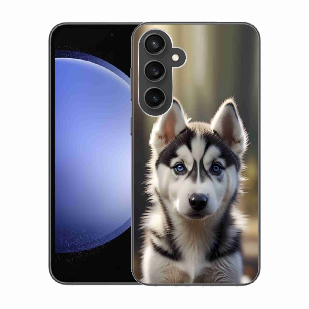 Gél borítás mmCase Samsung Galaxy S23 FE készülékhez - aranyos szibériai husky
