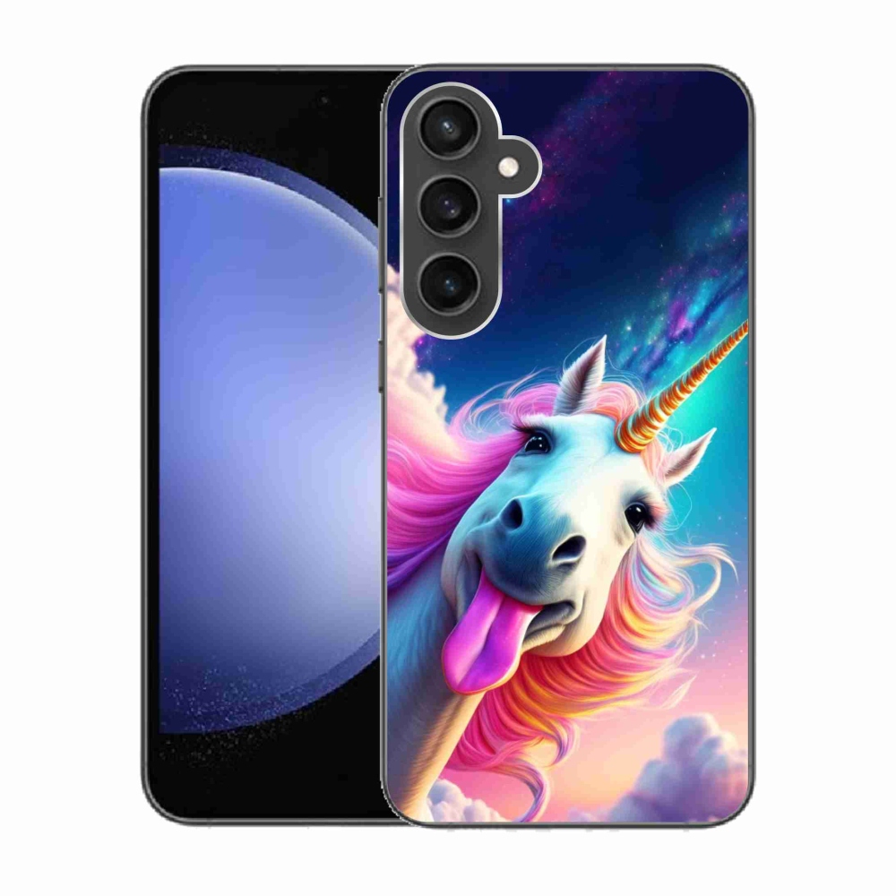 Zselés borítás mmCase Samsung Galaxy S23 FE - őrült egyszarvúhoz