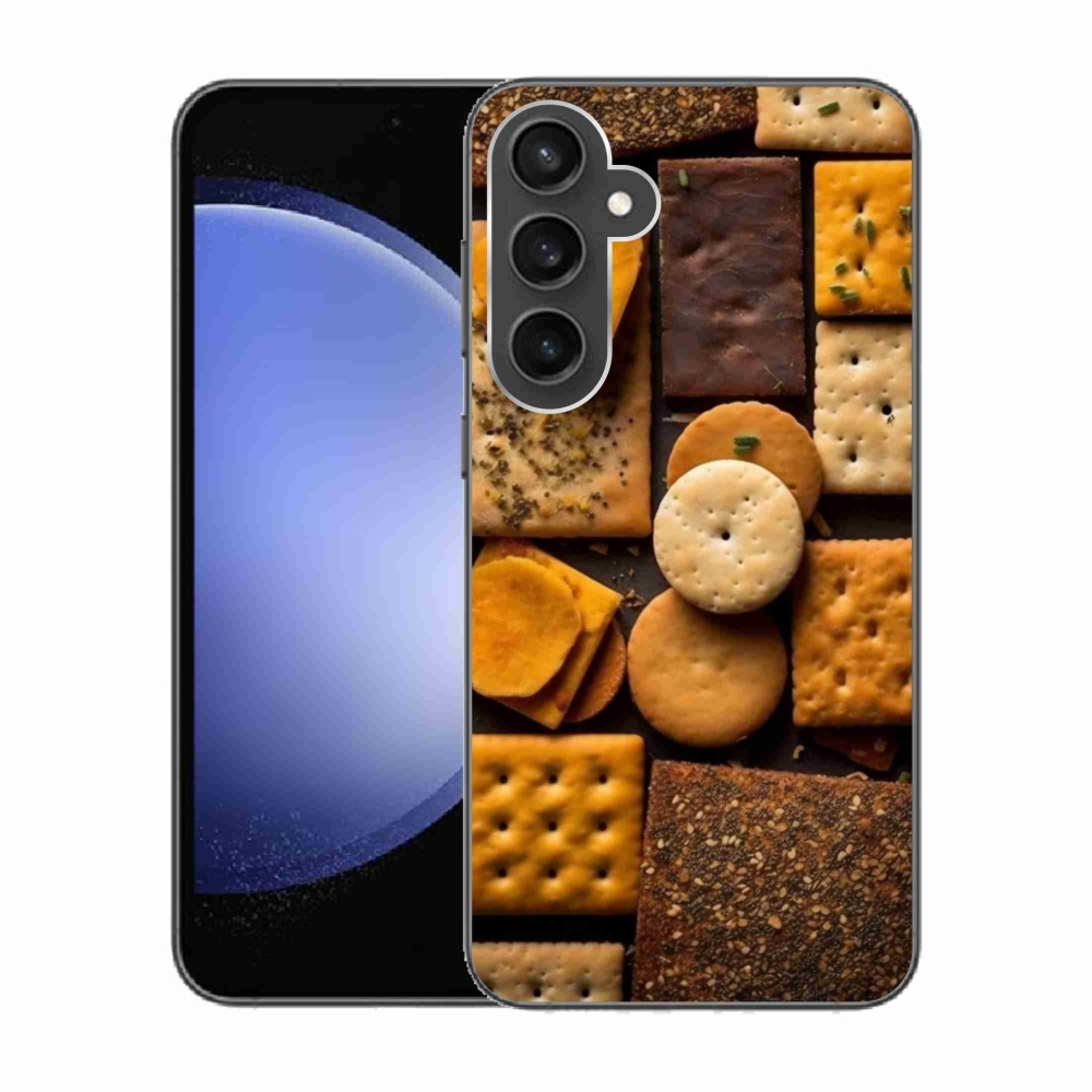 Zselés borítás mmCase Samsung Galaxy S23 FE készülékhez - kekszek