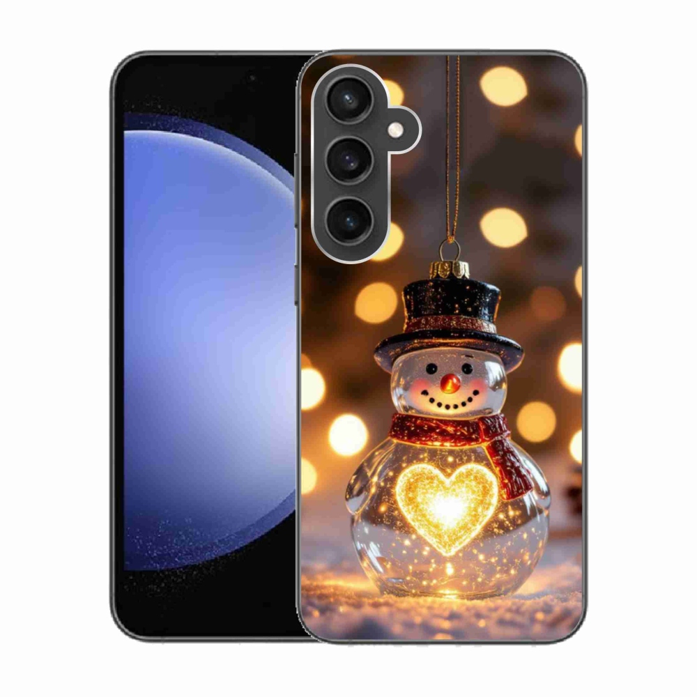 Gél borítás mmCase Samsung Galaxy S23 FE készülékhez - Karácsonyi hóember