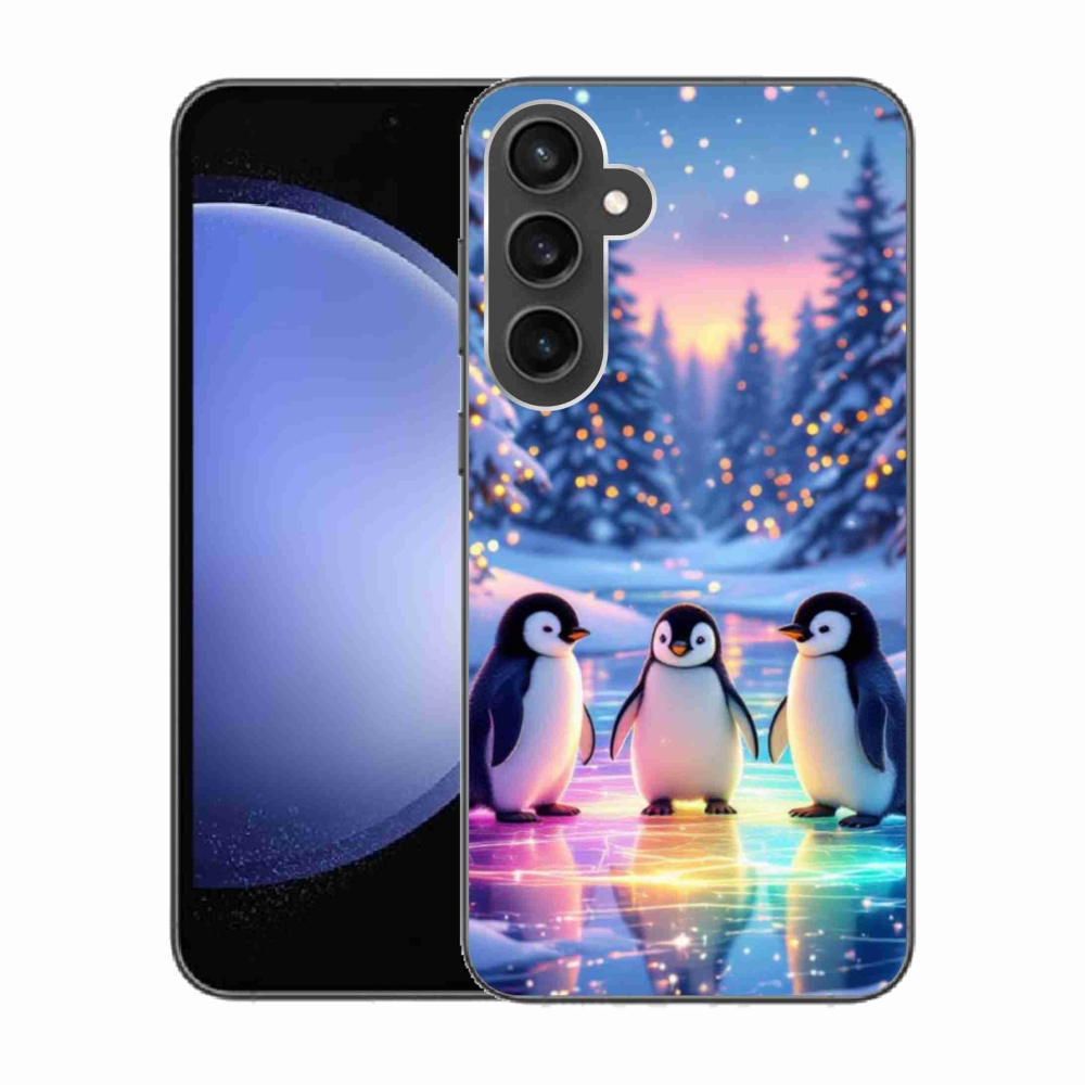 Zselés borítás mmCase Samsung Galaxy S23 FE - pingvinekhez