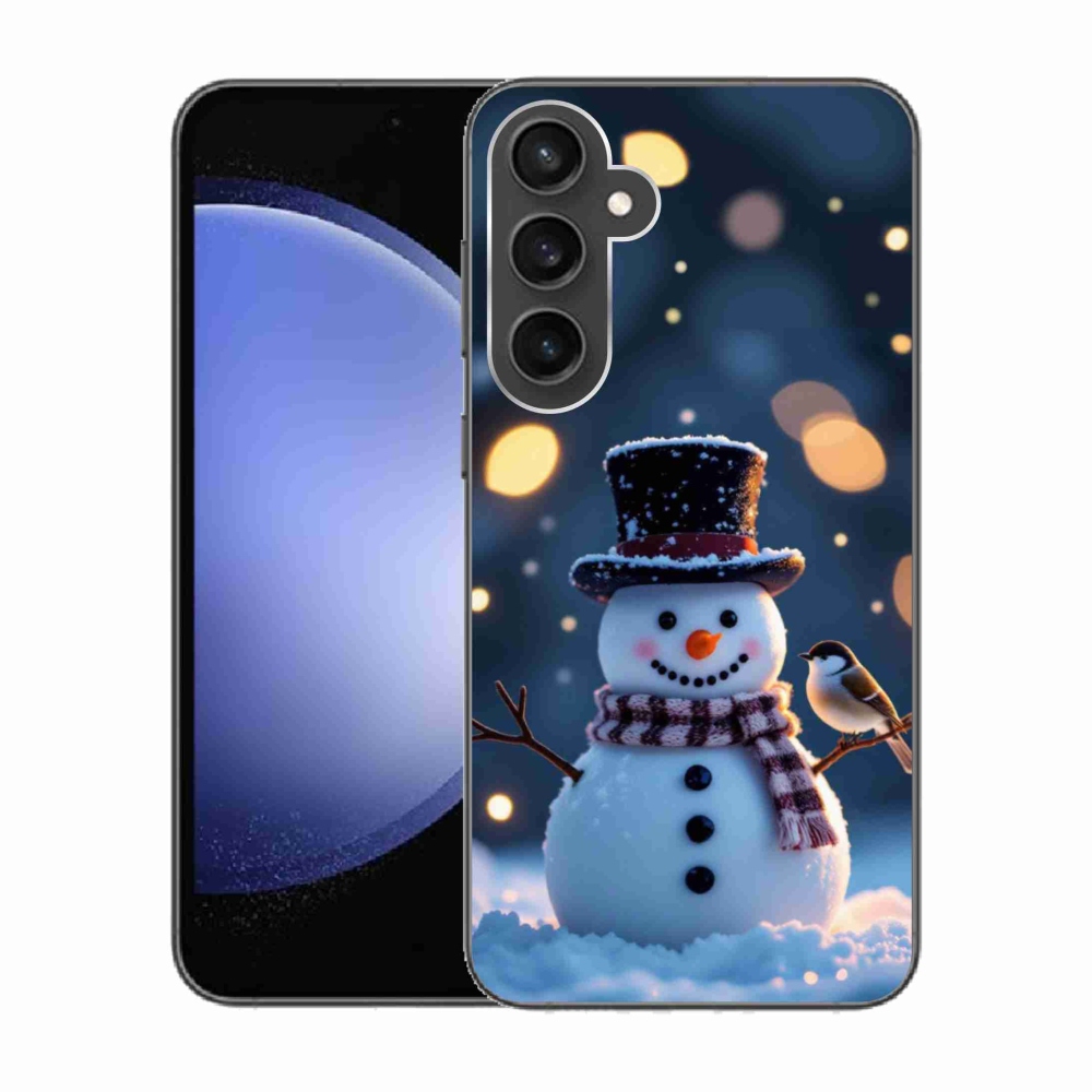 Gél borítás mmCase Samsung Galaxy S23 FE készülékhez - Karácsonyi hóember