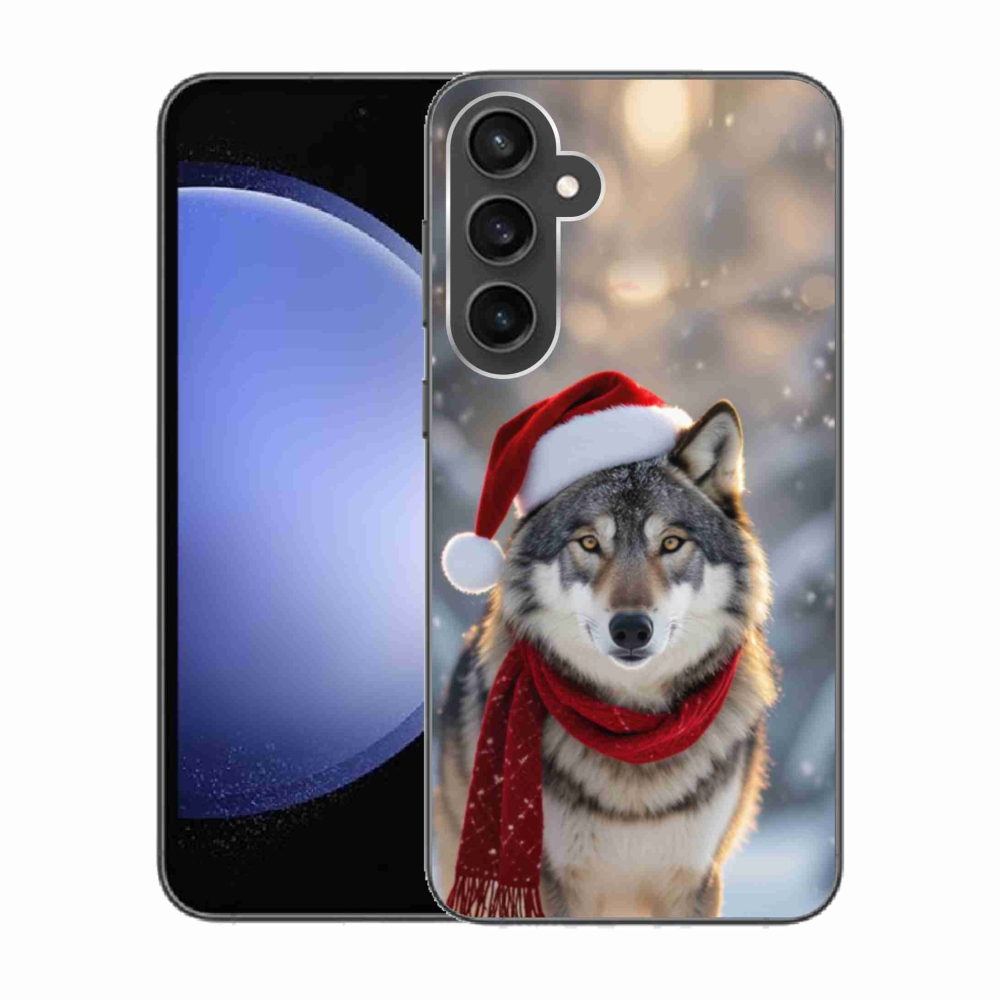 Gél borítás mmCase Samsung Galaxy S23 FE - Karácsonyi farkas