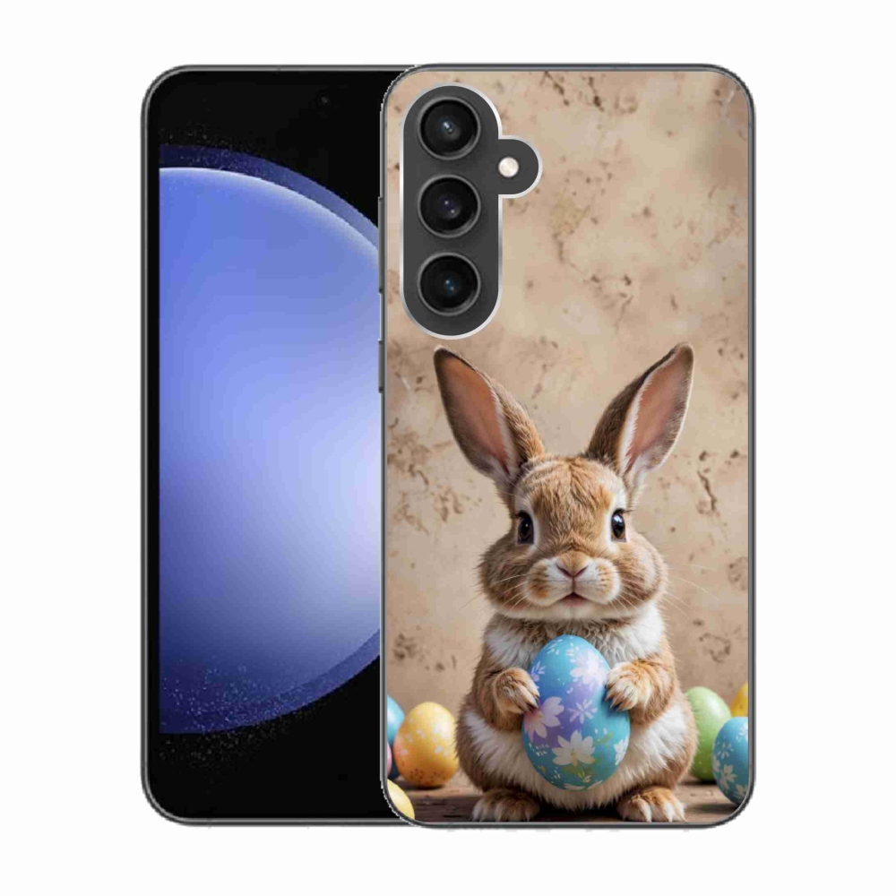 Gél borítás mmCase Samsung Galaxy S23 FE készülékhez - Húsvéti nyuszi