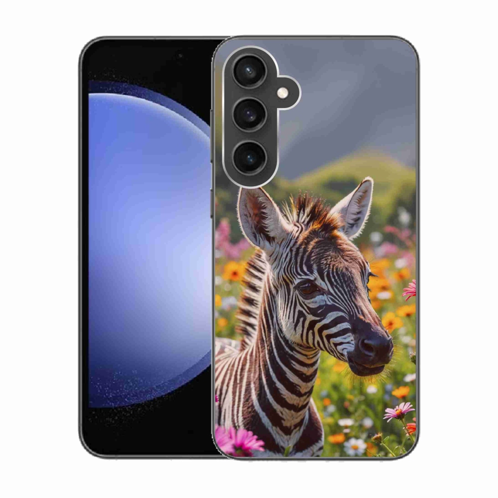 Zselés borítás mmCase Samsung Galaxy S23 FE - zebra a réten