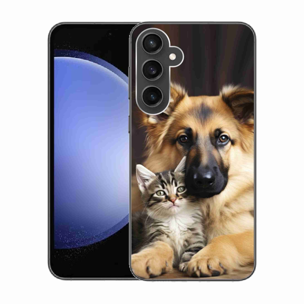 Zselés borítás mmCase Samsung Galaxy S23 FE - állati barátság