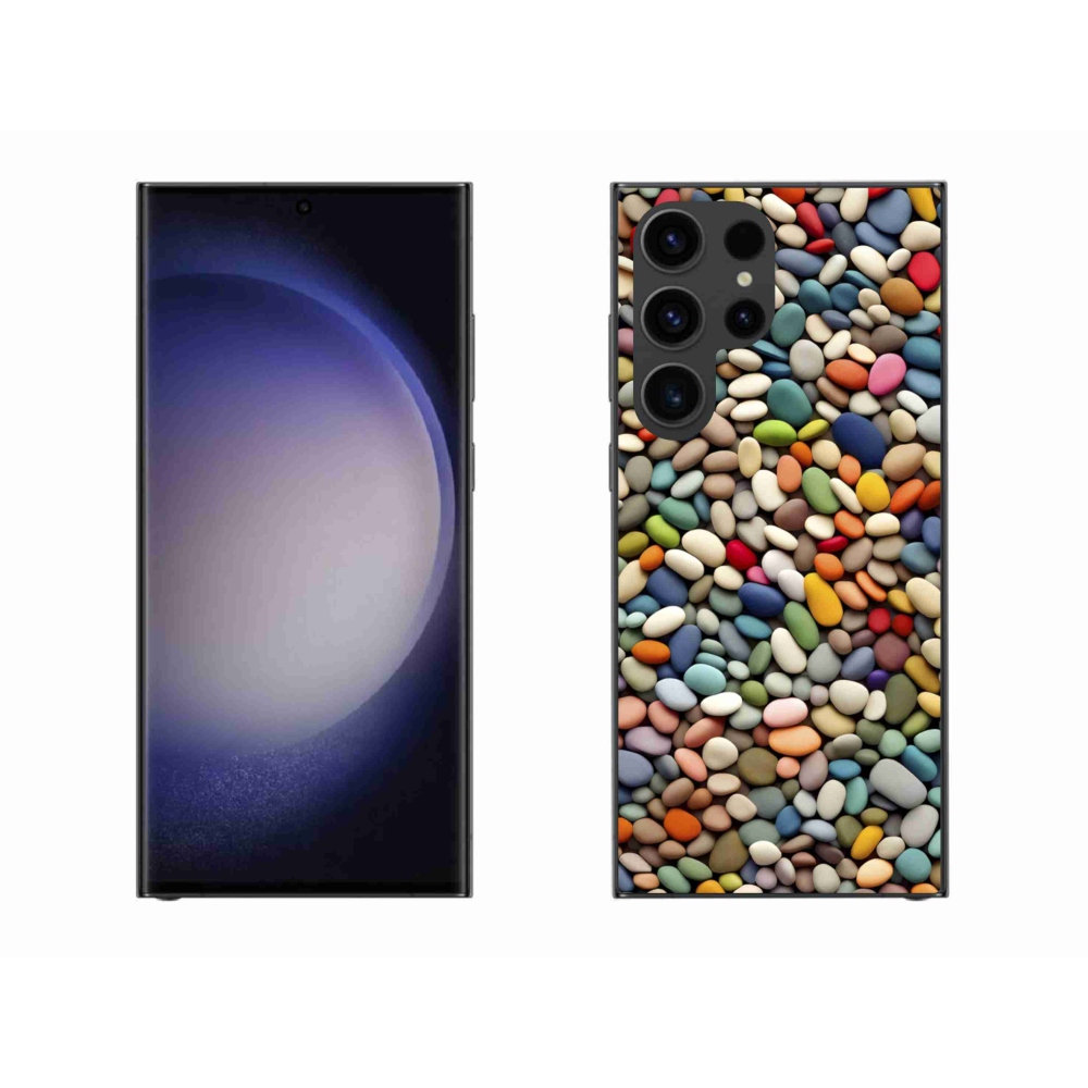 Zselés borítás mmCase Samsung Galaxy S23 Ultra 5G - színes strasszkövek 2