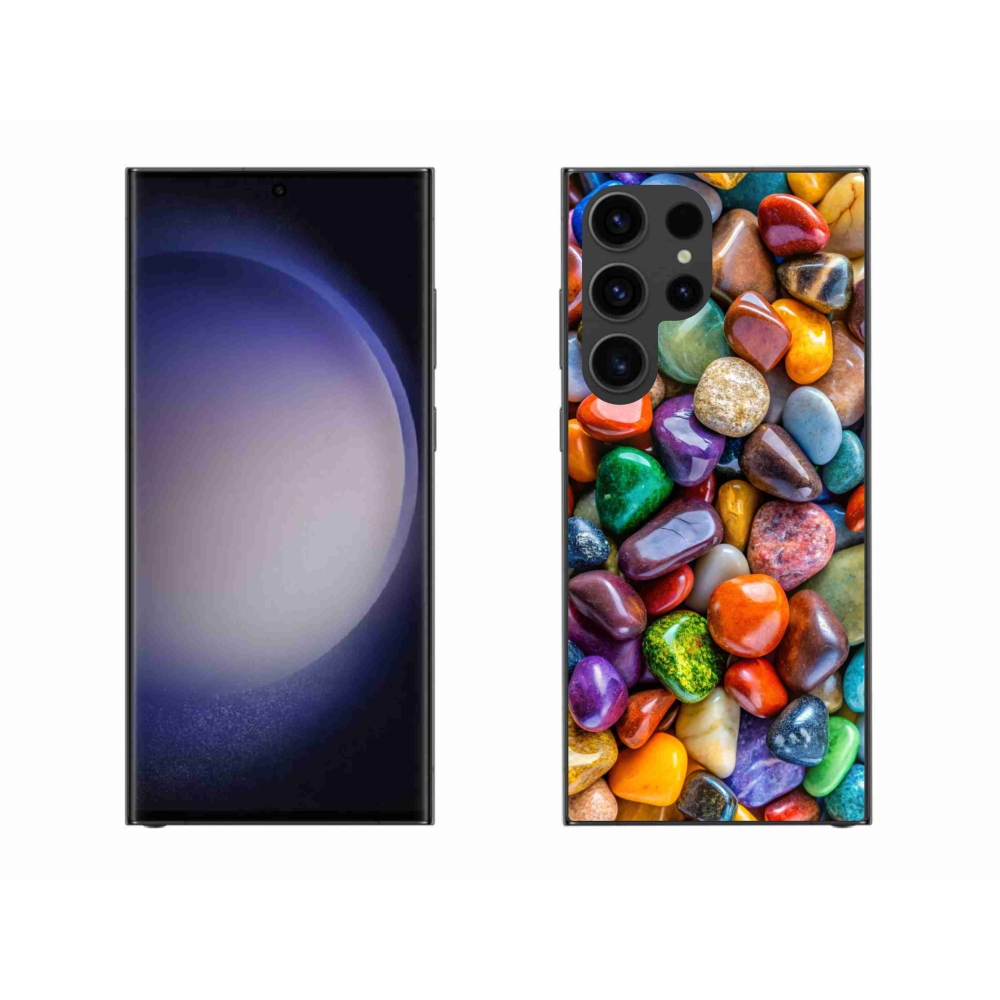 Zselés borítás mmCase Samsung Galaxy S23 Ultra 5G - színes strasszkövek