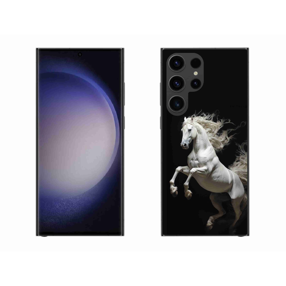 Zselés borítás mmCase Samsung Galaxy S23 Ultra 5G - fehér ló 4