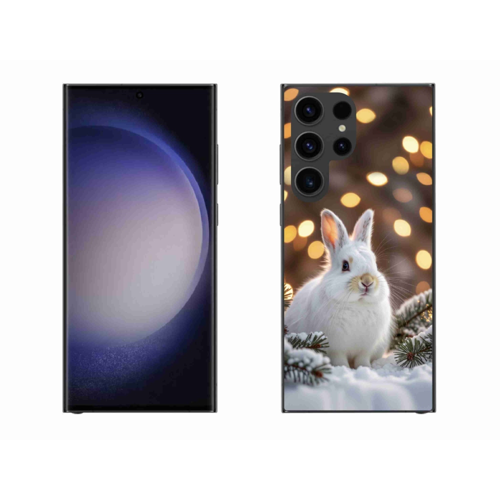 Zselés borítás mmCase Samsung Galaxy S23 Ultra 5G - fehér nyúlhoz