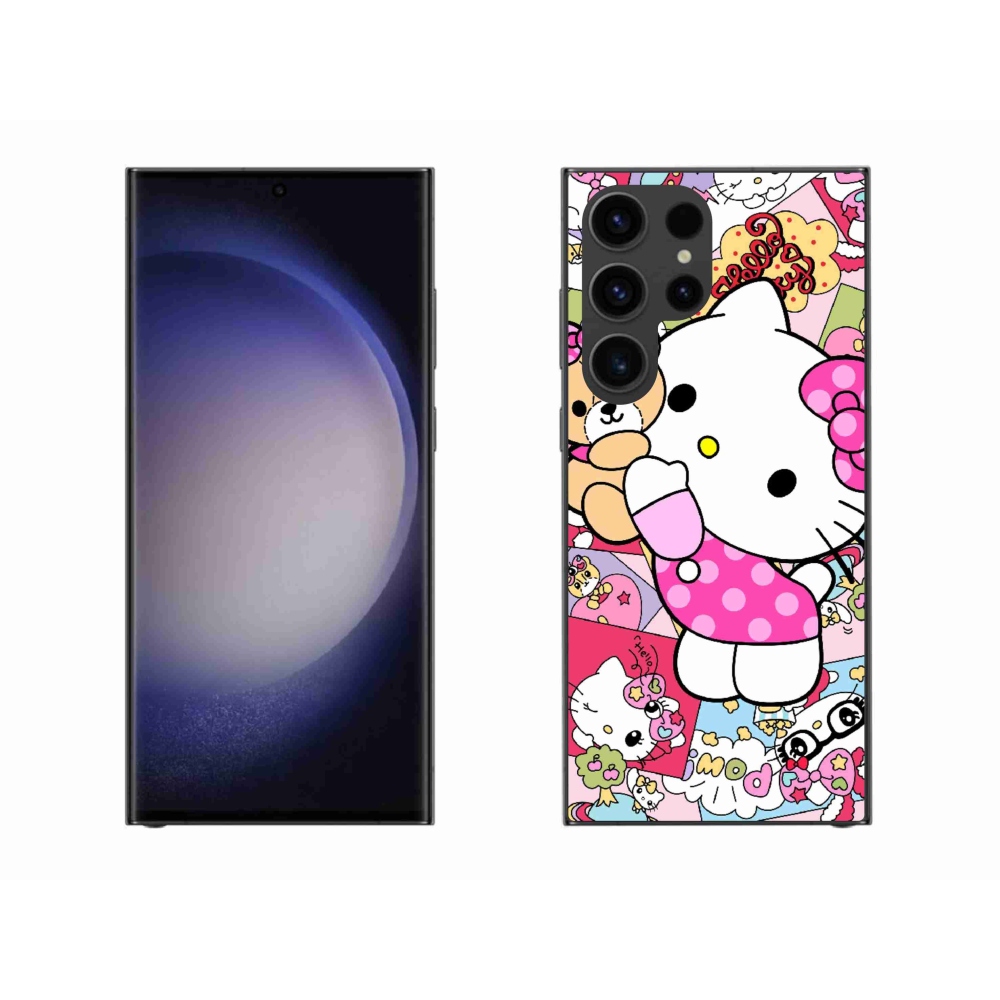 Gél borítás mmCase Samsung Galaxy S23 Ultra 5G - aranyos cica - Samsung Galaxy S23 Ultra 5G számára