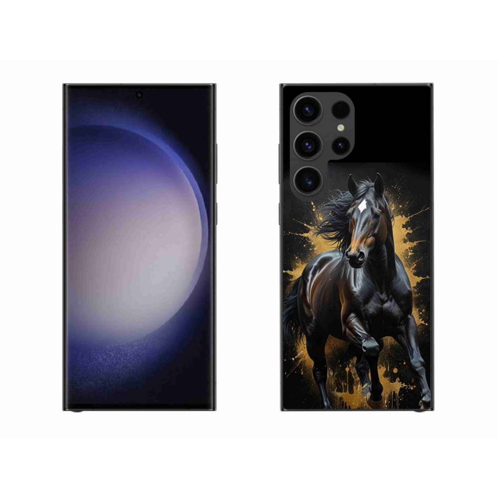 Zselés borítás mmCase Samsung Galaxy S23 Ultra 5G - elegáns fekete ménes