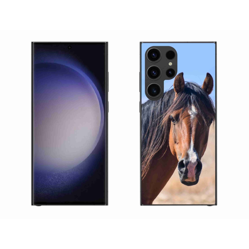 Gél borítás mmCase Samsung Galaxy S23 Ultra 5G - nyugodt ló - Samsung Galaxy S23 Ultra 5G - nyugodt ló
