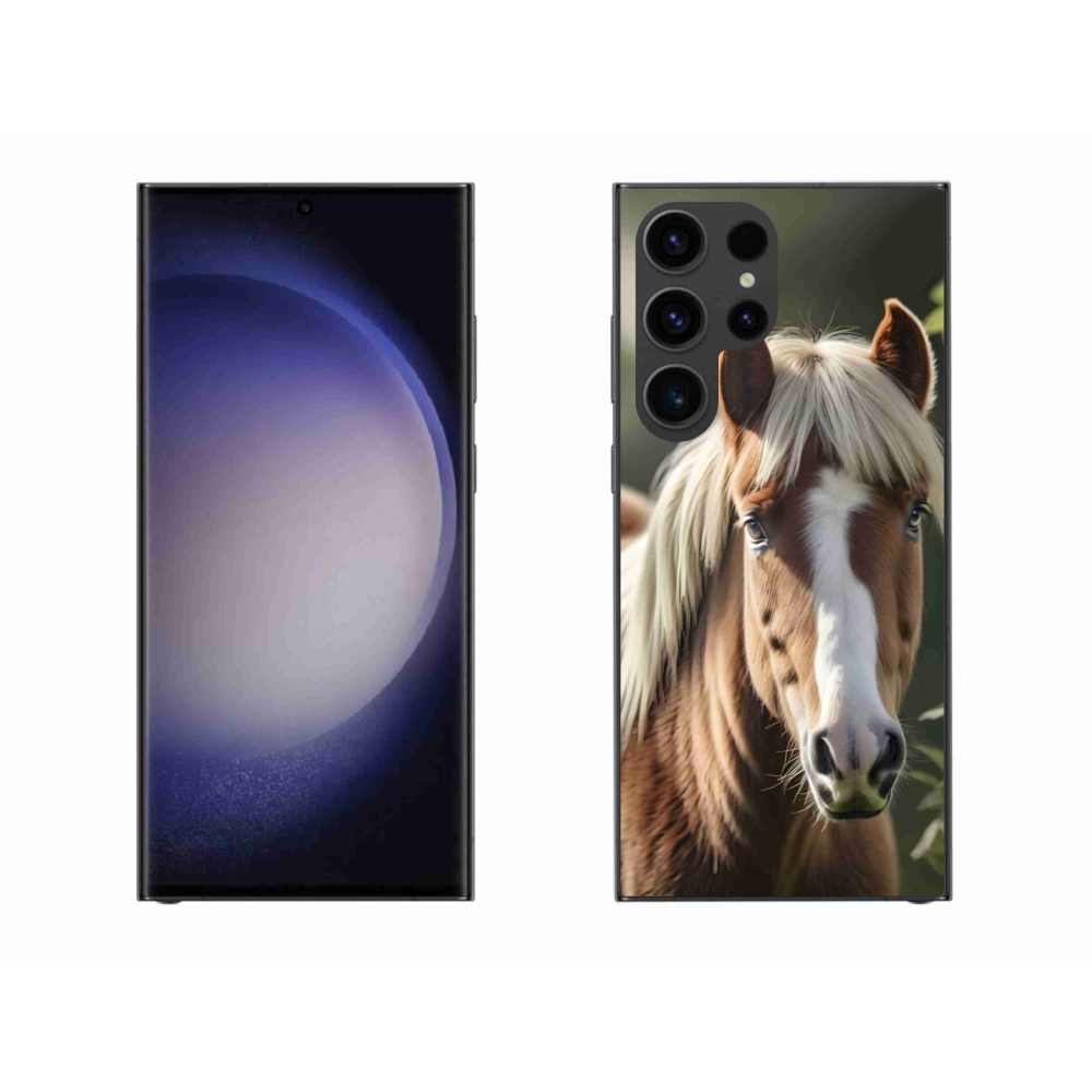 Zselés borítás mmCase Samsung Galaxy S23 Ultra 5G - ló könnyű sörénnyel