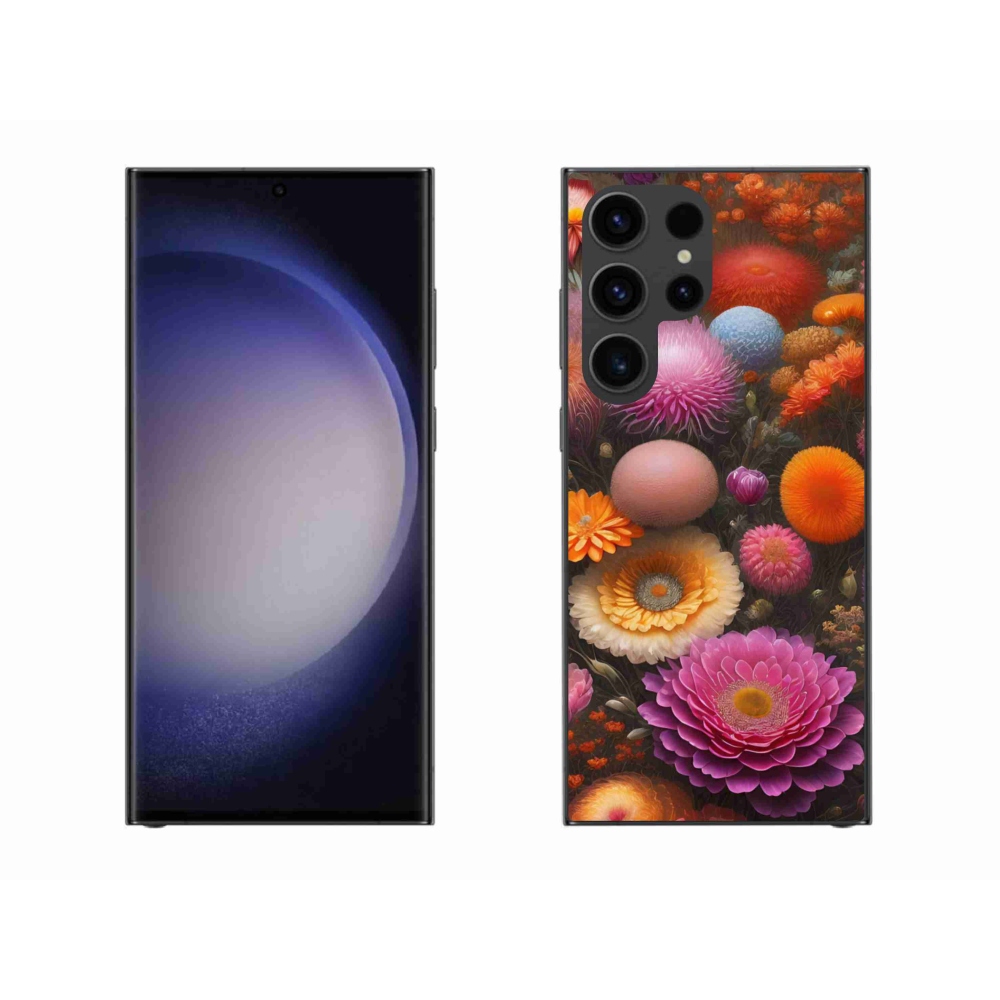 Gél borítás mmCase Samsung Galaxy S23 Ultra 5G - virágos kompozícióhoz