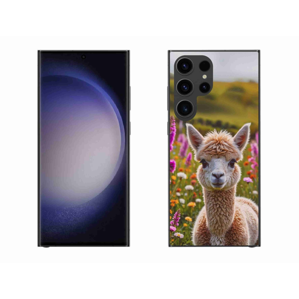 Zselés borítás mmCase Samsung Galaxy S23 Ultra 5G - láma a réten