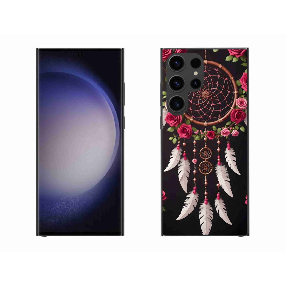 Gél borítás mmCase Samsung Galaxy S23 Ultra 5G - álomfogó rózsákkal mmCase Samsung Galaxy S23 Ultra 5G-hez - álomfogó rózsákkal