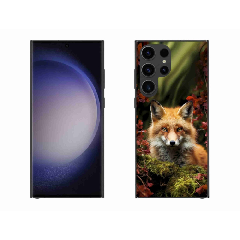 Zselés borítás mmCase Samsung Galaxy S23 Ultra 5G - róka az erdőben