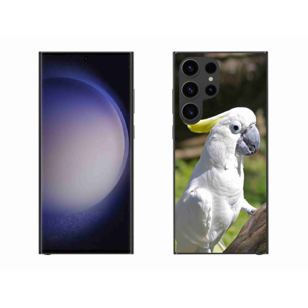 Gél borítás mmCase Samsung Galaxy S23 Ultra 5G - papagáj kakadu 2