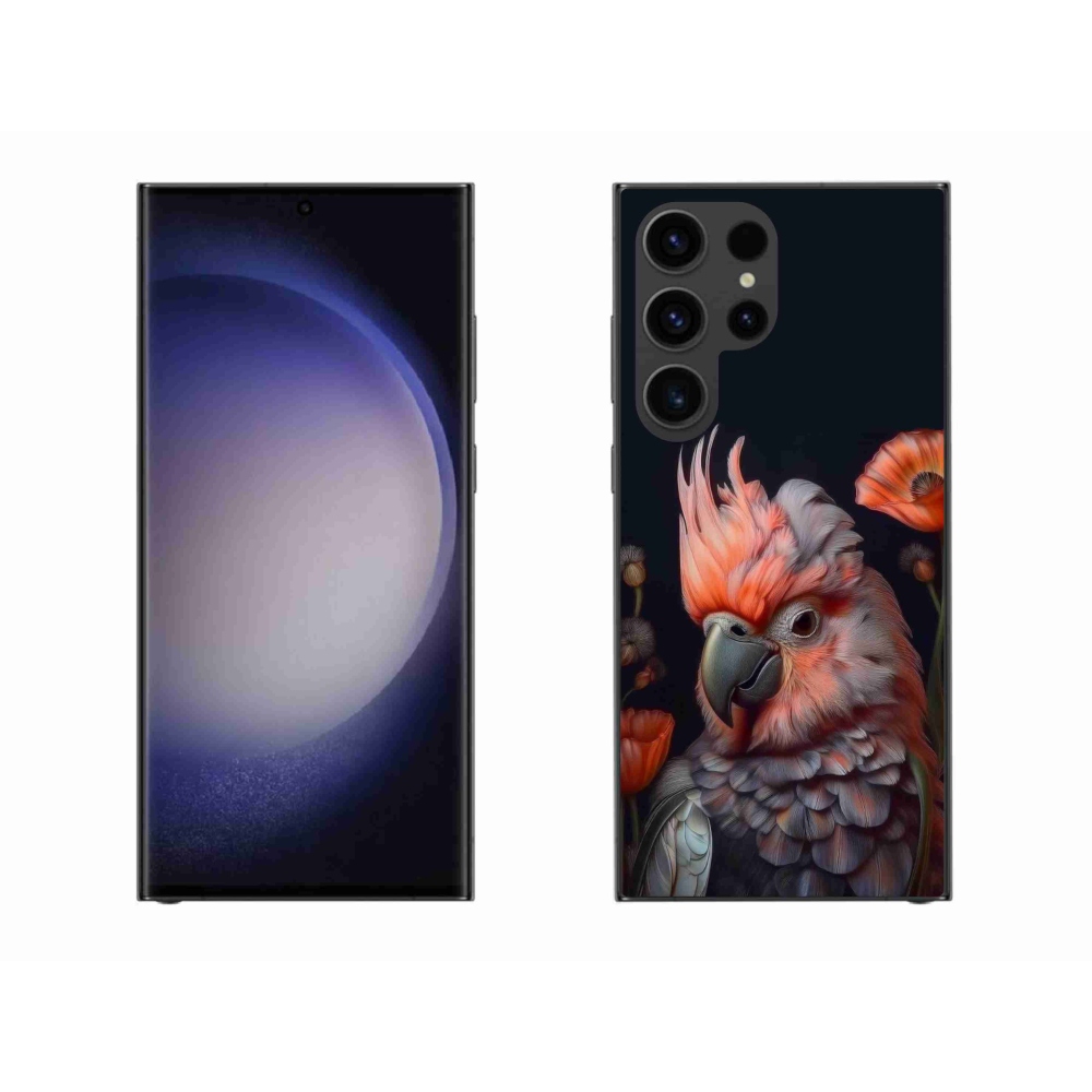 Gél borítás mmCase Samsung Galaxy S23 Ultra 5G - papagáj kakadu színekben