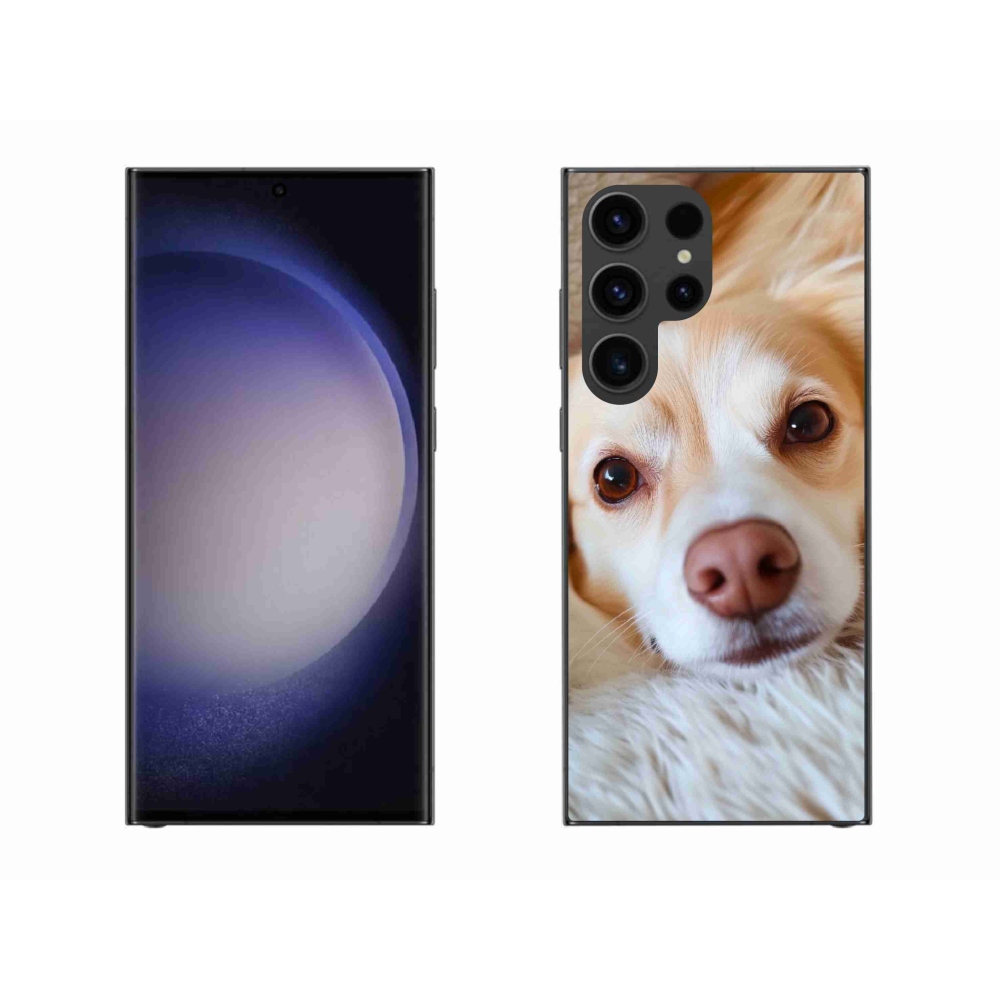 Zselés borítás mmCase Samsung Galaxy S23 Ultra 5G - Aranyos csivava - Samsung Galaxy S23 Ultra 5G számára