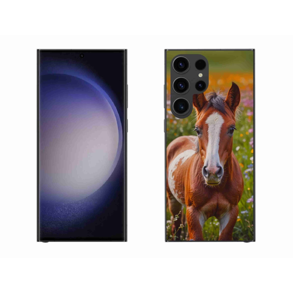 Gél borítás mmCase Samsung Galaxy S23 Ultra 5G - aranyos csikó - Samsung Galaxy S23 Ultra 5G - aranyos csikó