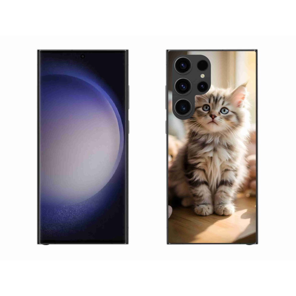 Gél borítás mmCase Samsung Galaxy S23 Ultra 5G - aranyos cica 10