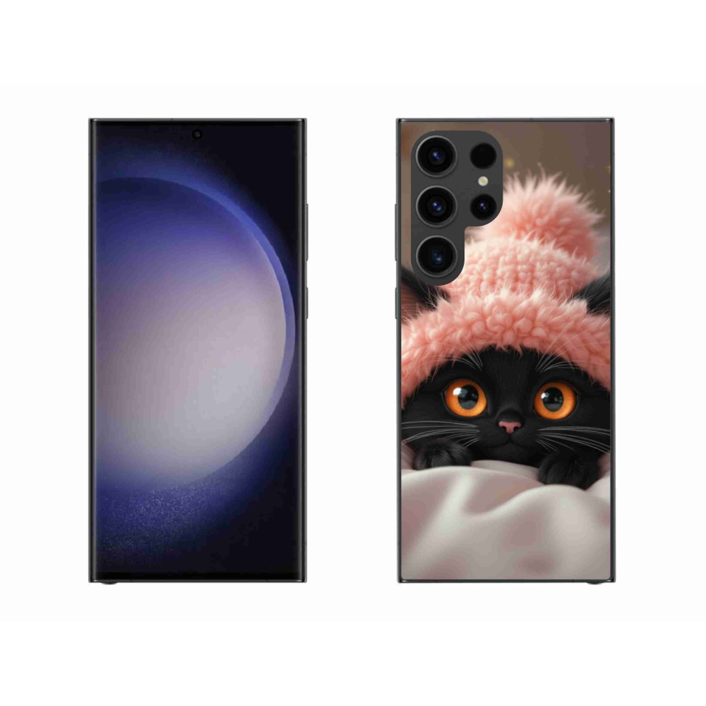 Gél borítás mmCase Samsung Galaxy S23 Ultra 5G - aranyos cica 7