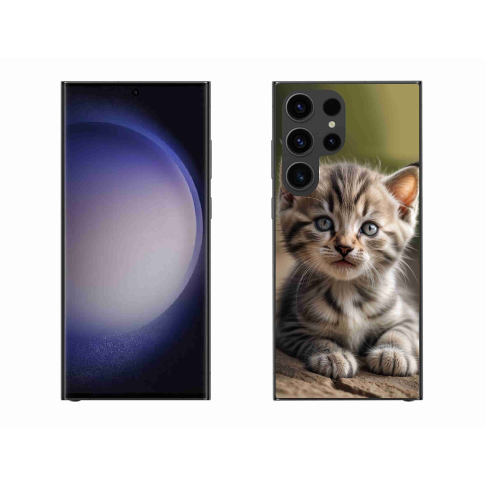 Gél borítás mmCase Samsung Galaxy S23 Ultra 5G - aranyos cica 9