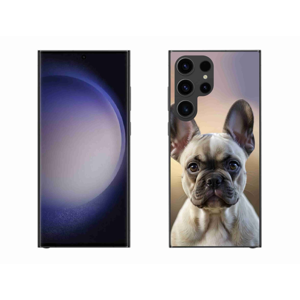 Gél borítás mmCase Samsung Galaxy S23 Ultra 5G - aranyos francia bulldoghoz