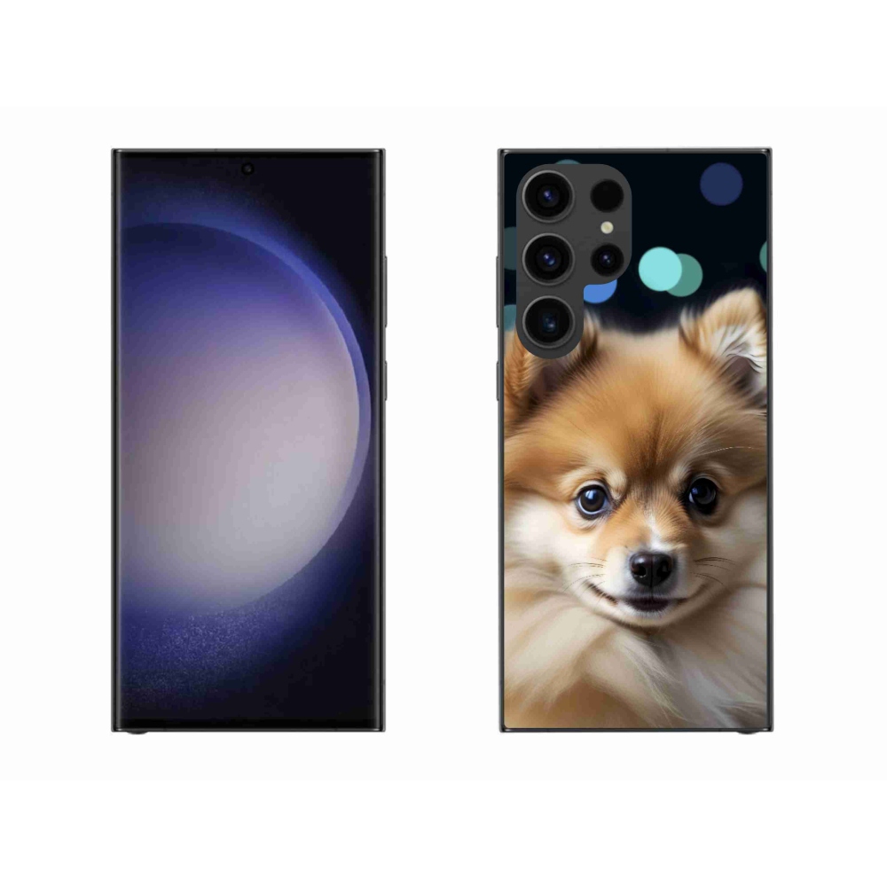 Gél borítás mmCase Samsung Galaxy S23 Ultra 5G - aranyos pomerániai állathoz