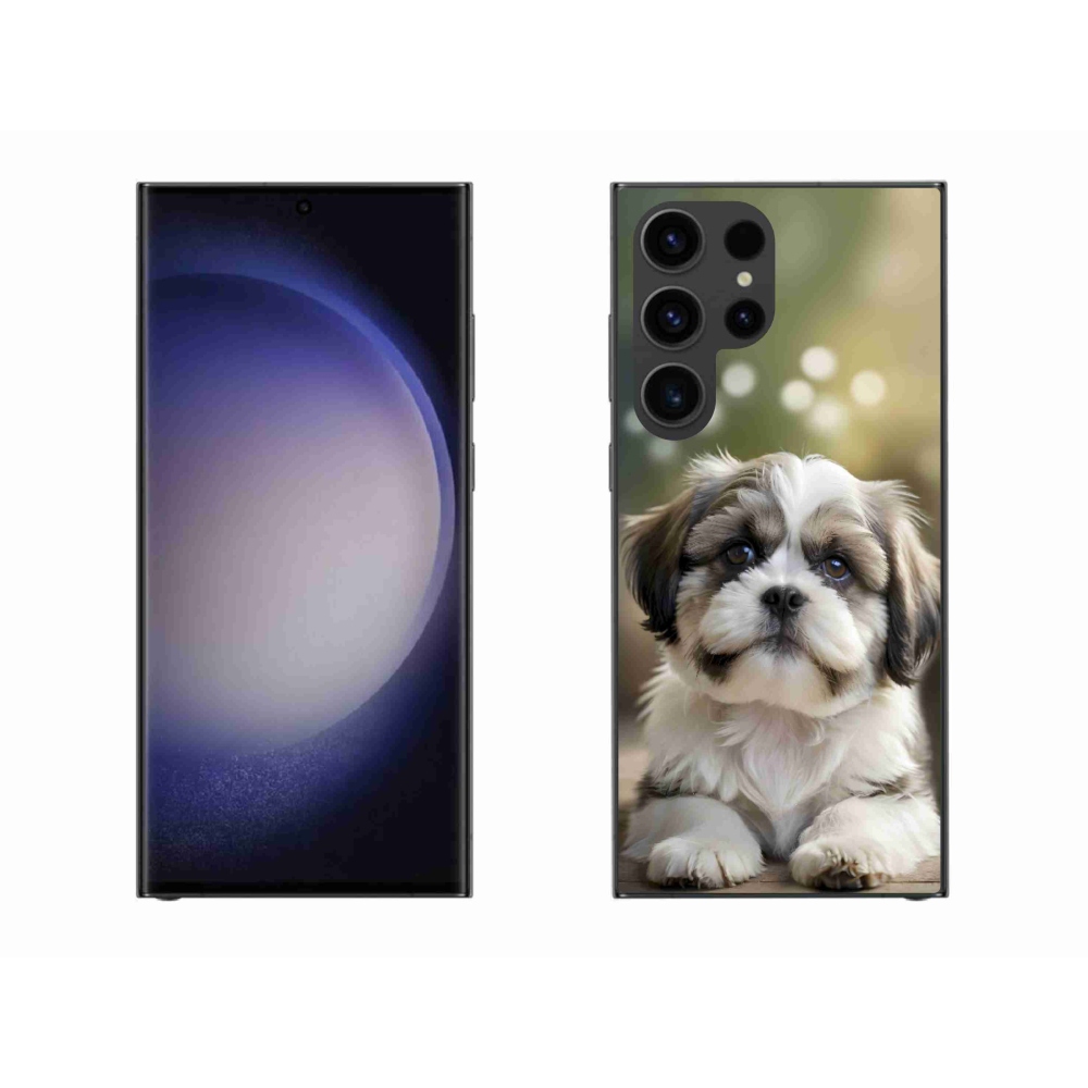 Gél borítás mmCase Samsung Galaxy S23 Ultra 5G - aranyos shih-tzu