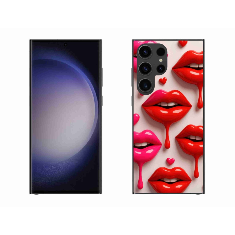 Gél védőhuzat mmCase Samsung Galaxy S23 Ultra 5G - ajkak 2