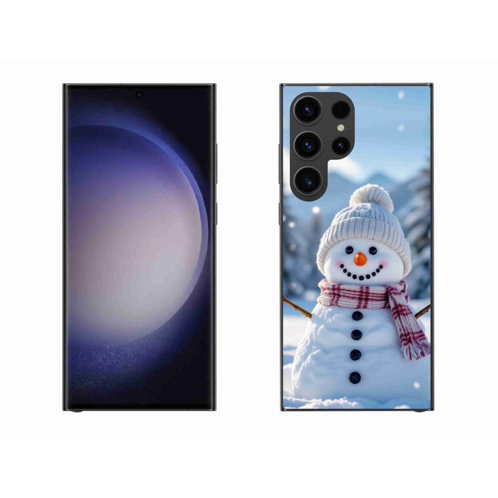 Gél borítás mmCase Samsung Galaxy S23 Ultra 5G - hóember 3