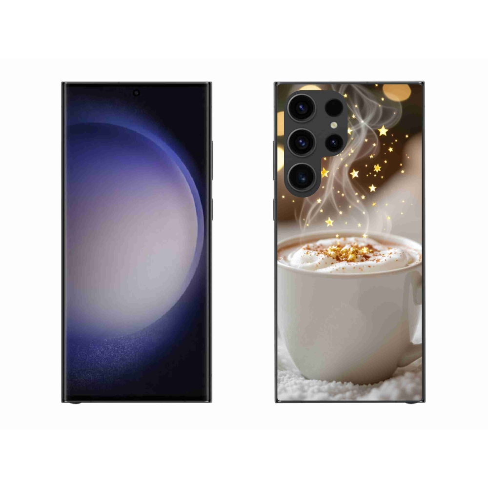 Gél borítás mmCase Samsung Galaxy S23 Ultra 5G - Karácsonyi forró ital