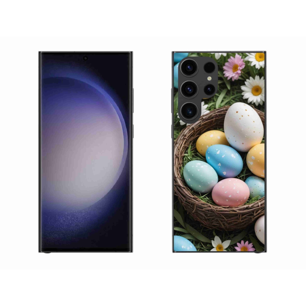 Zselés borítás mmCase Samsung Galaxy S23 Ultra 5G - Húsvéti tojások 2