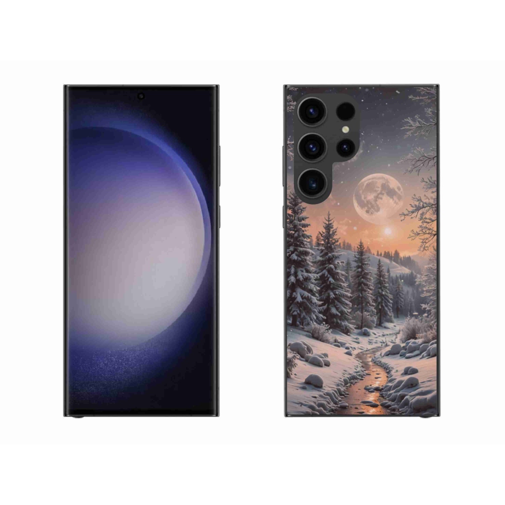 Gél borító mmCase Samsung Galaxy S23 Ultra 5G - téli táj 2