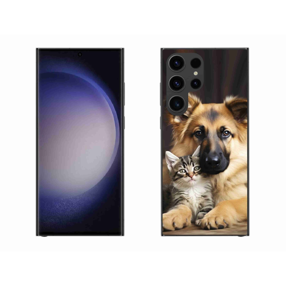 Gél borítás mmCase Samsung Galaxy S23 Ultra 5G - állatbarátság